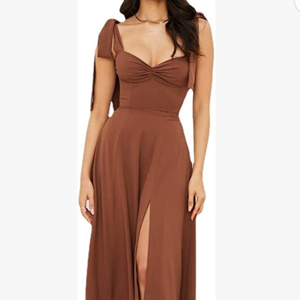 Brand new ALICIA dress never worn TAN XS - size SOLD OUT ON SITE/not restocking